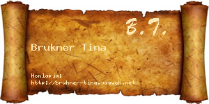 Brukner Tina névjegykártya
